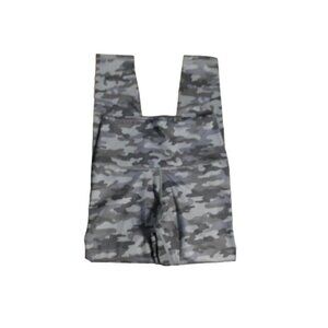 Let's Fit Size S Small Green Camo Compression Style Leggings Side pockets NWT
